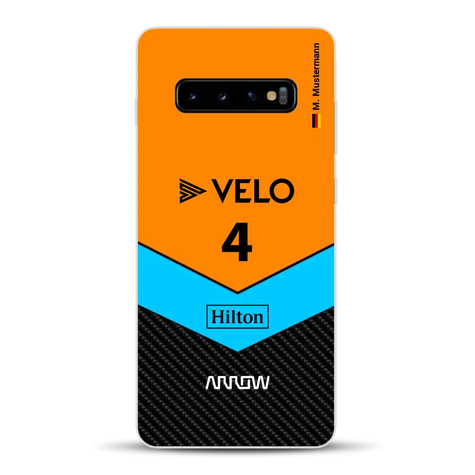 McL F1 Livery - Custodia per cellulare personalizzata per Samsung
