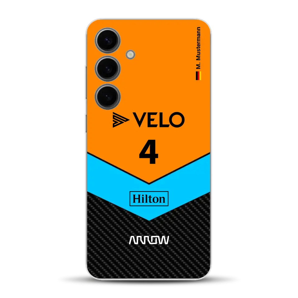McL F1 Livery - Custodia per cellulare personalizzata per Samsung