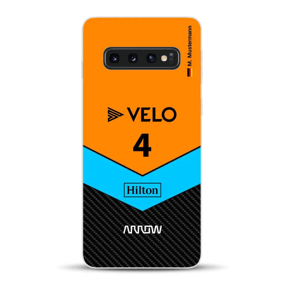 McL F1 Livery - Custodia per cellulare personalizzata per Samsung