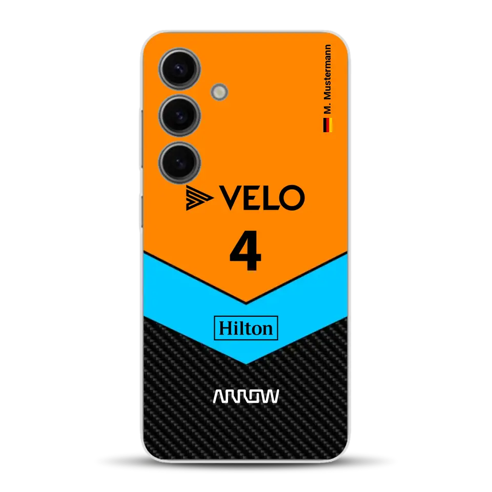 McL F1 Livery - Custodia per cellulare personalizzata per Samsung