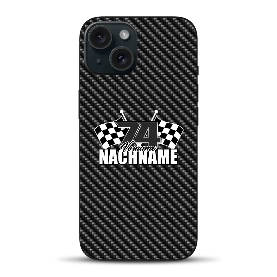 Carbon style #1 - Custom phone case for iPhone