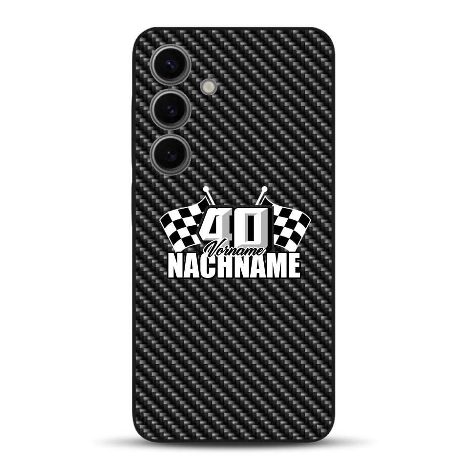 Carbon style #1 - Custom phone case for Samsung