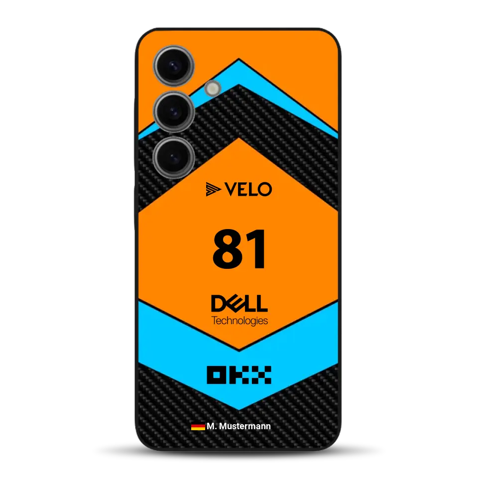 McL F1 Livery - Custodia per cellulare personalizzata per Samsung