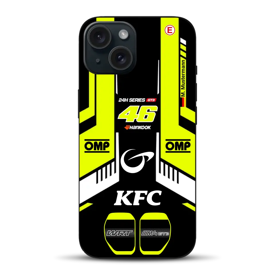 M4 GT3 #46 24h Dubai 2023 Rossi Livery - Custodia per cellulare personalizzata per iPhone