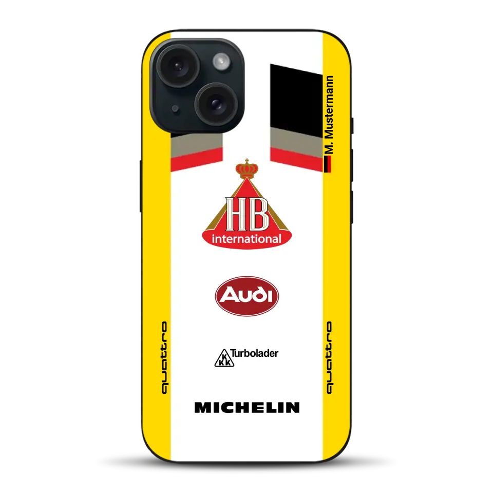 Audi Quattro S1 E2 Gruppe B Livery - Custodia per cellulare personalizzata per iPhone
