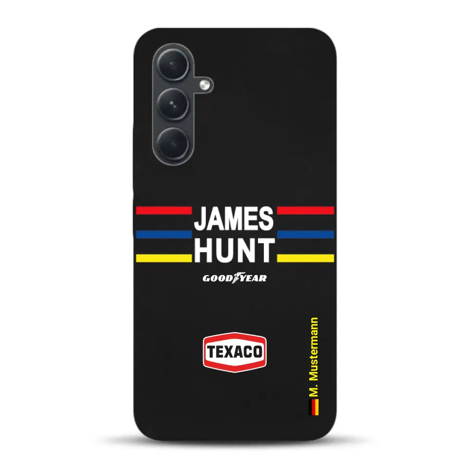 James Hunt Helm Livery - Personnalisé coque pour Samsung