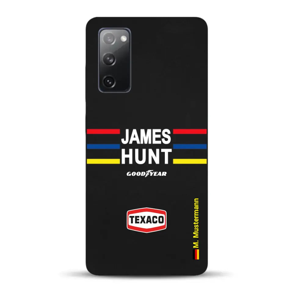 James Hunt Helm Livery - Individuelle Handyhülle für Samsung