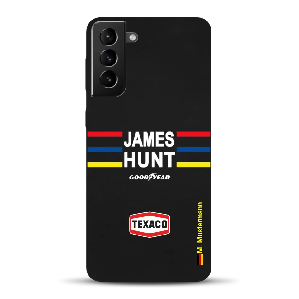 James Hunt Helm Livery - Personnalisé coque pour Samsung