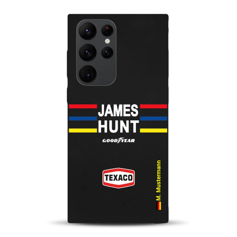 James Hunt Helm Livery - Individuelle Handyhülle für Samsung