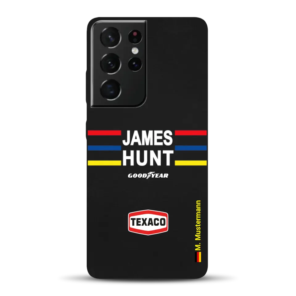 James Hunt Helm Livery - Personnalisé coque pour Samsung