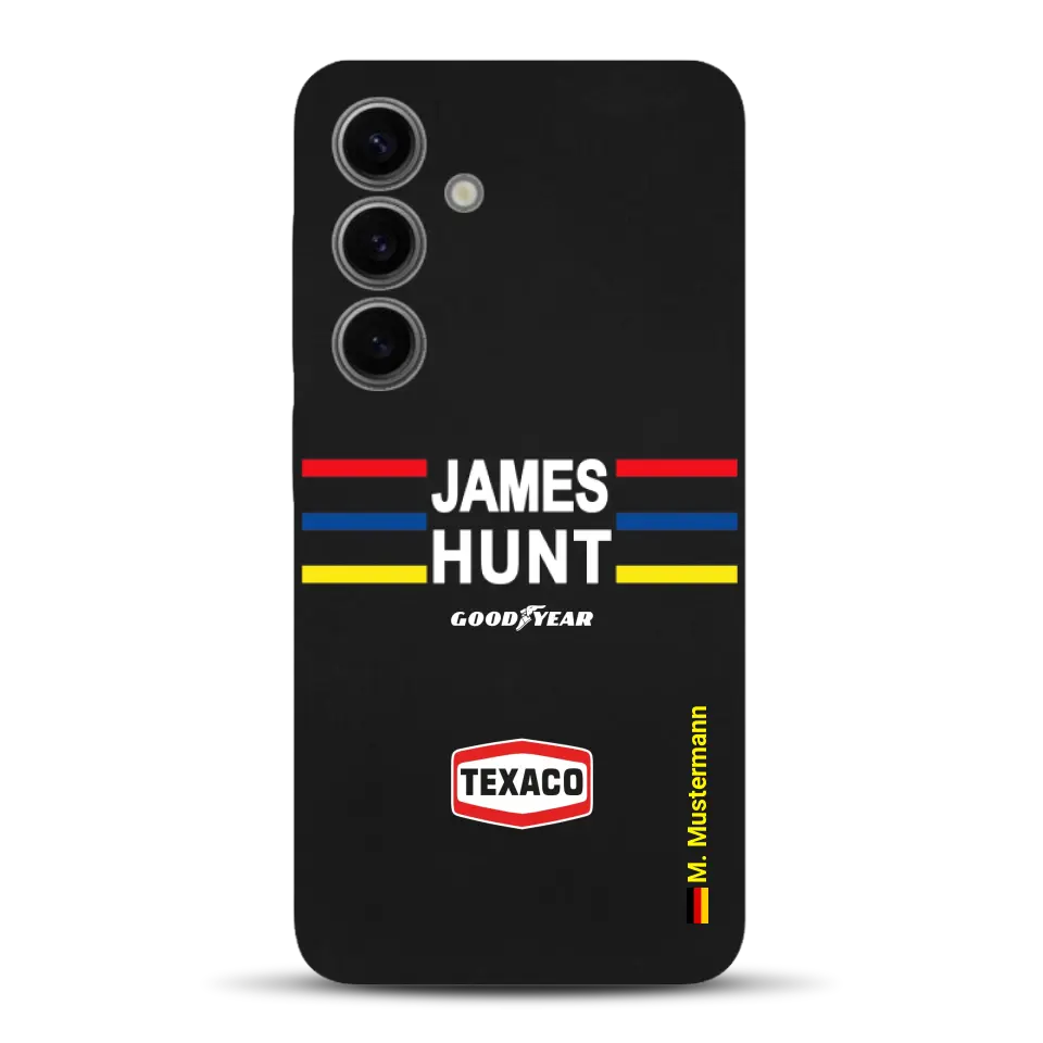 James Hunt Helm Livery - Personnalisé coque pour Samsung