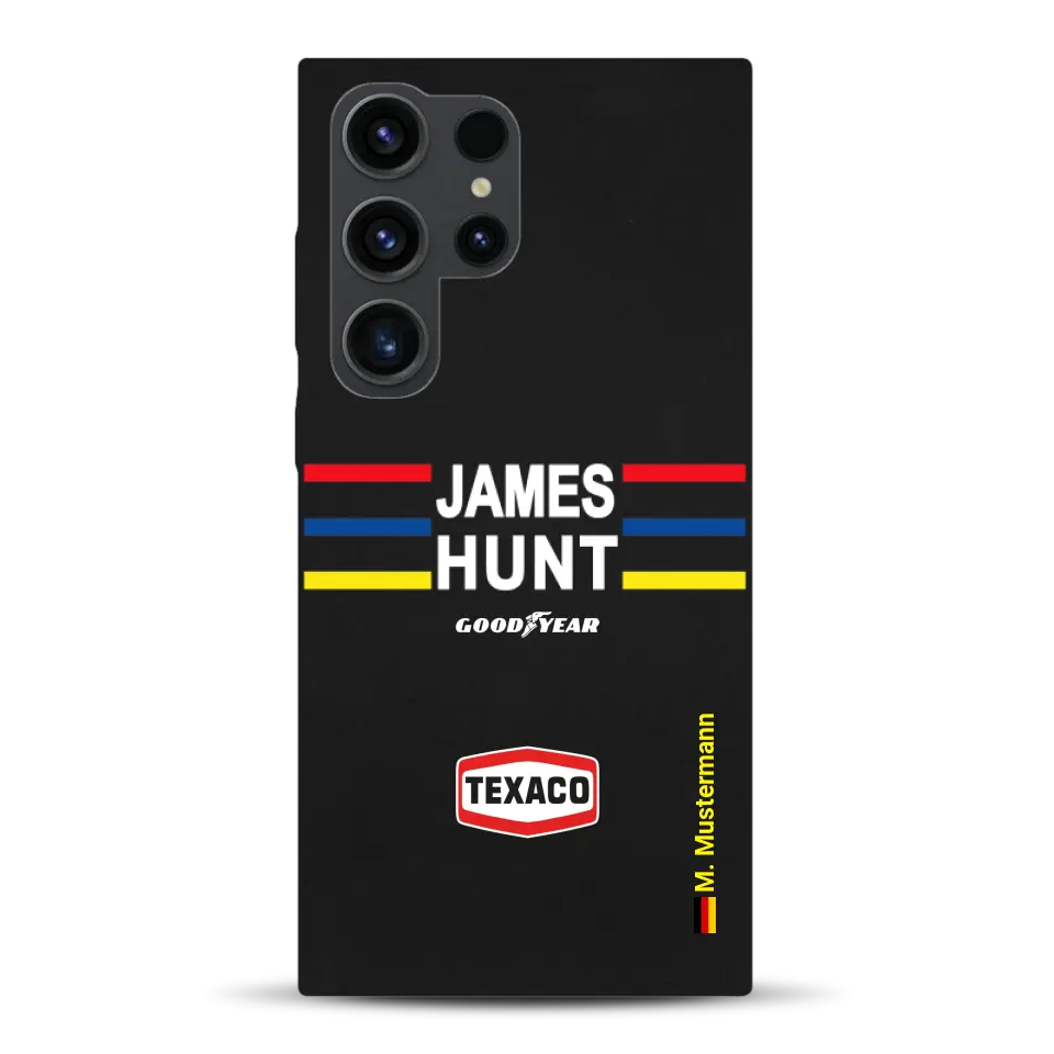 James Hunt Helm Livery - Personnalisé coque pour Samsung
