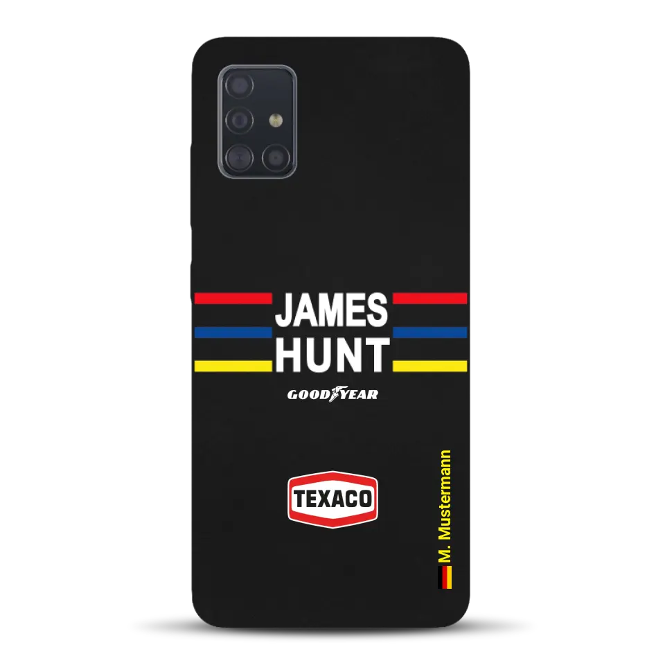 James Hunt Helm Livery - Personnalisé coque pour Samsung