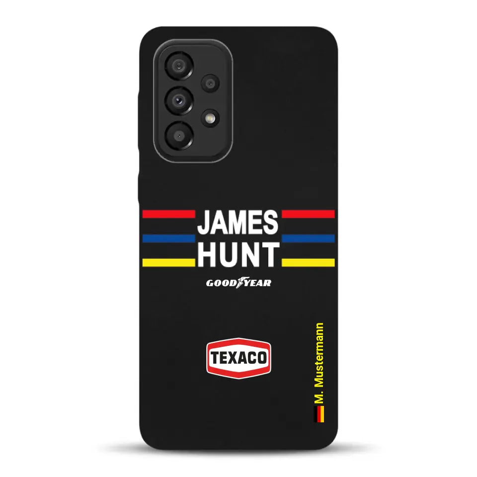 James Hunt Helm Livery - Personnalisé coque pour Samsung