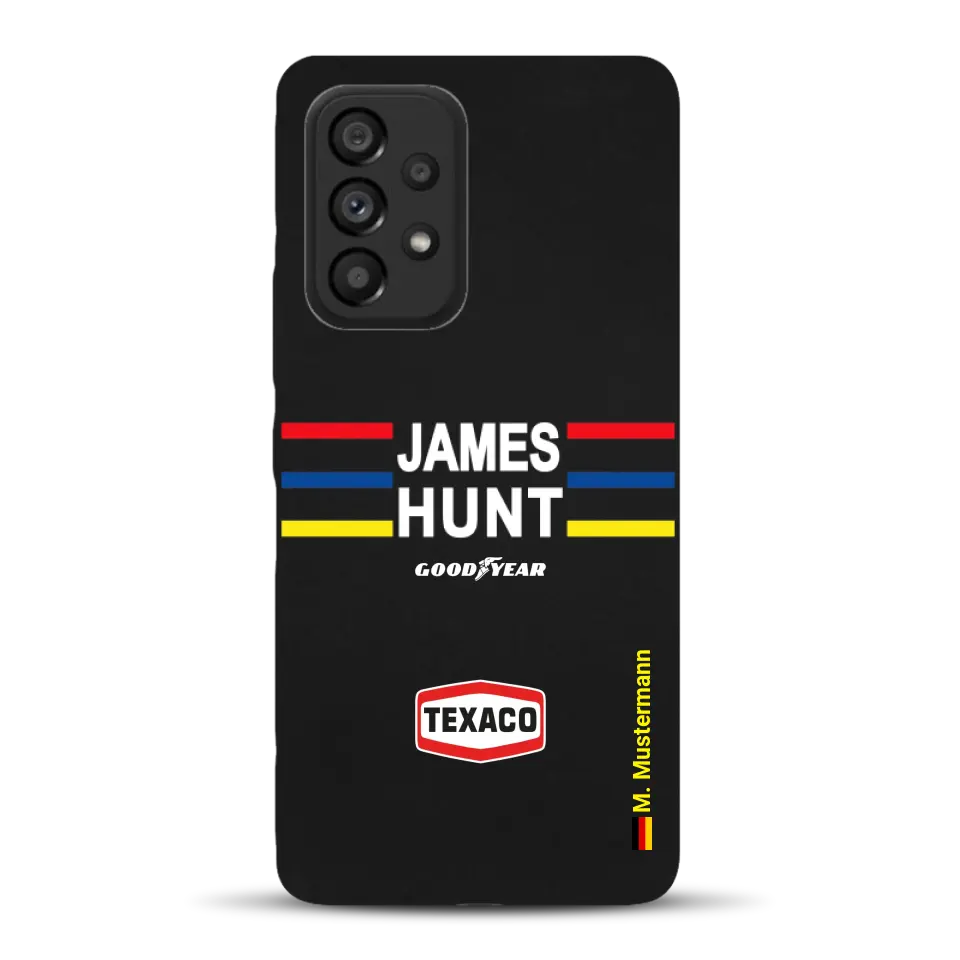 James Hunt Helm Livery - Individuelle Handyhülle für Samsung