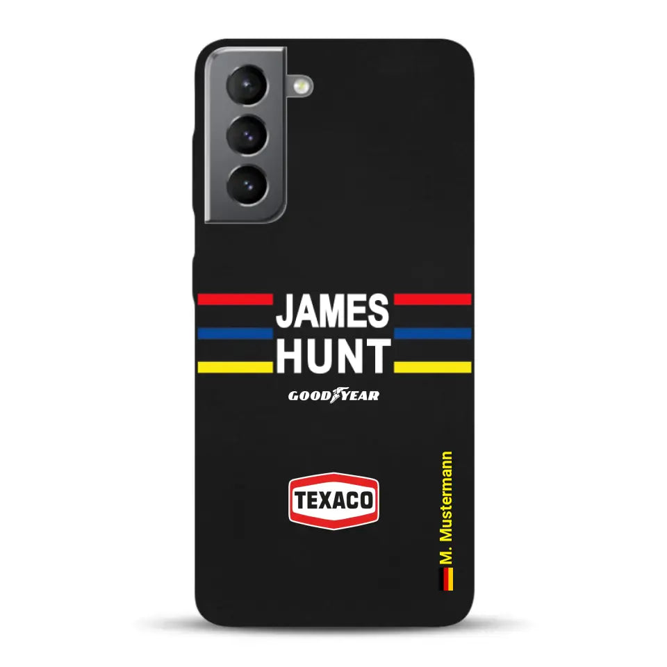 James Hunt Helm Livery - Individuelle Handyhülle für Samsung
