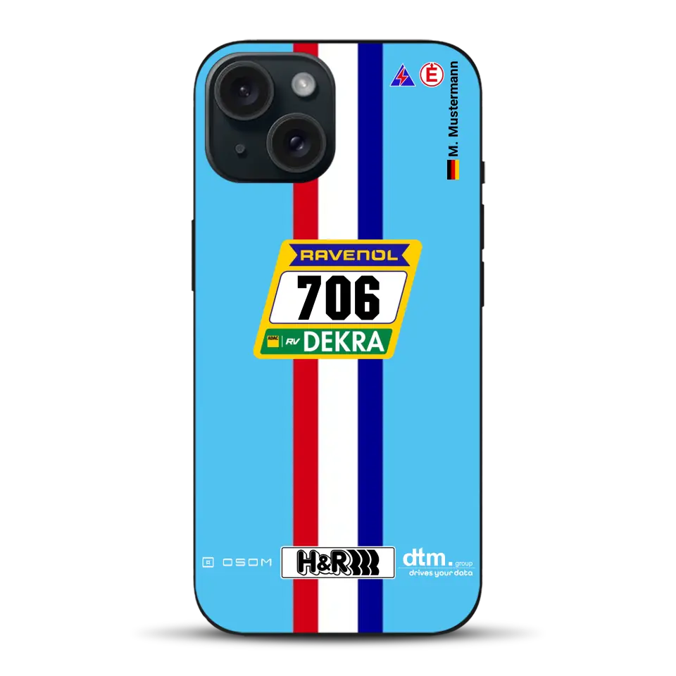 Glickenhaus SCG004c Nürburgring 2024 Livery - Custodia per cellulare personalizzata per iPhone