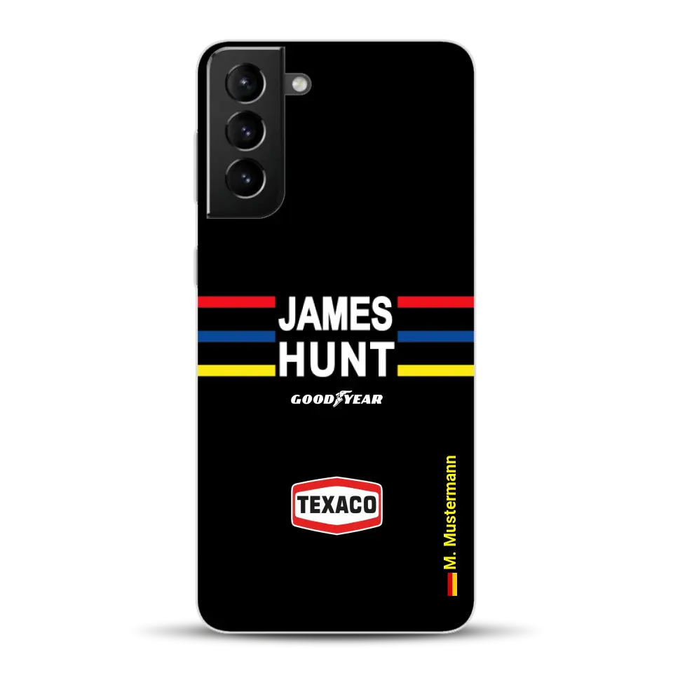 James Hunt Helm Livery - Individuelle Handyhülle für Samsung