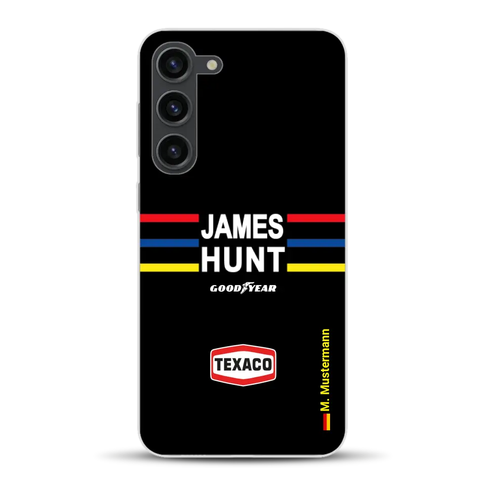 James Hunt Helm Livery - Individuelle Handyhülle für Samsung