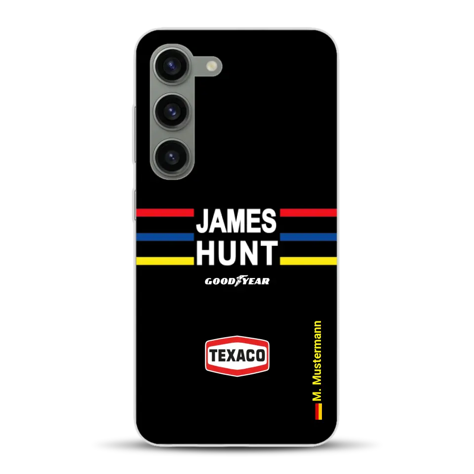 James Hunt Helm Livery - Individuelle Handyhülle für Samsung