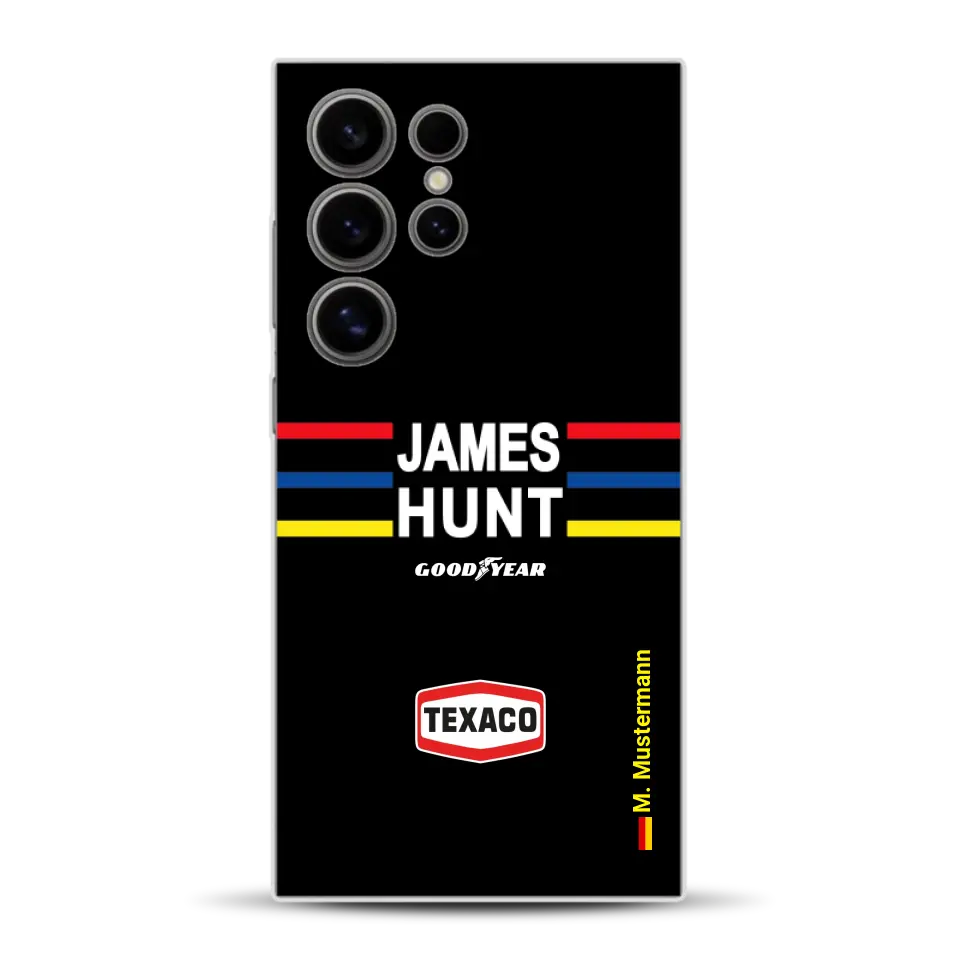 James Hunt Helm Livery - Personnalisé coque pour Samsung