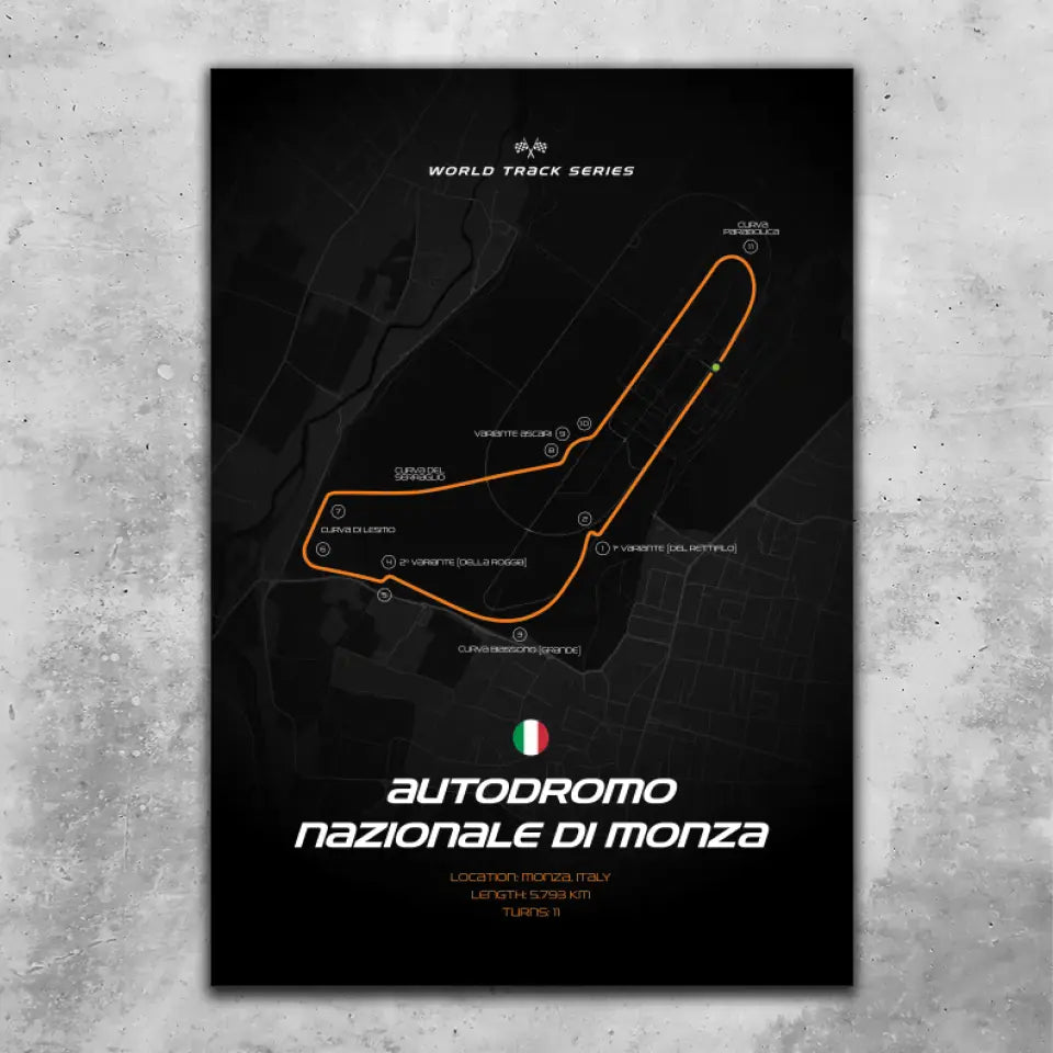 Monza - Custom wall art