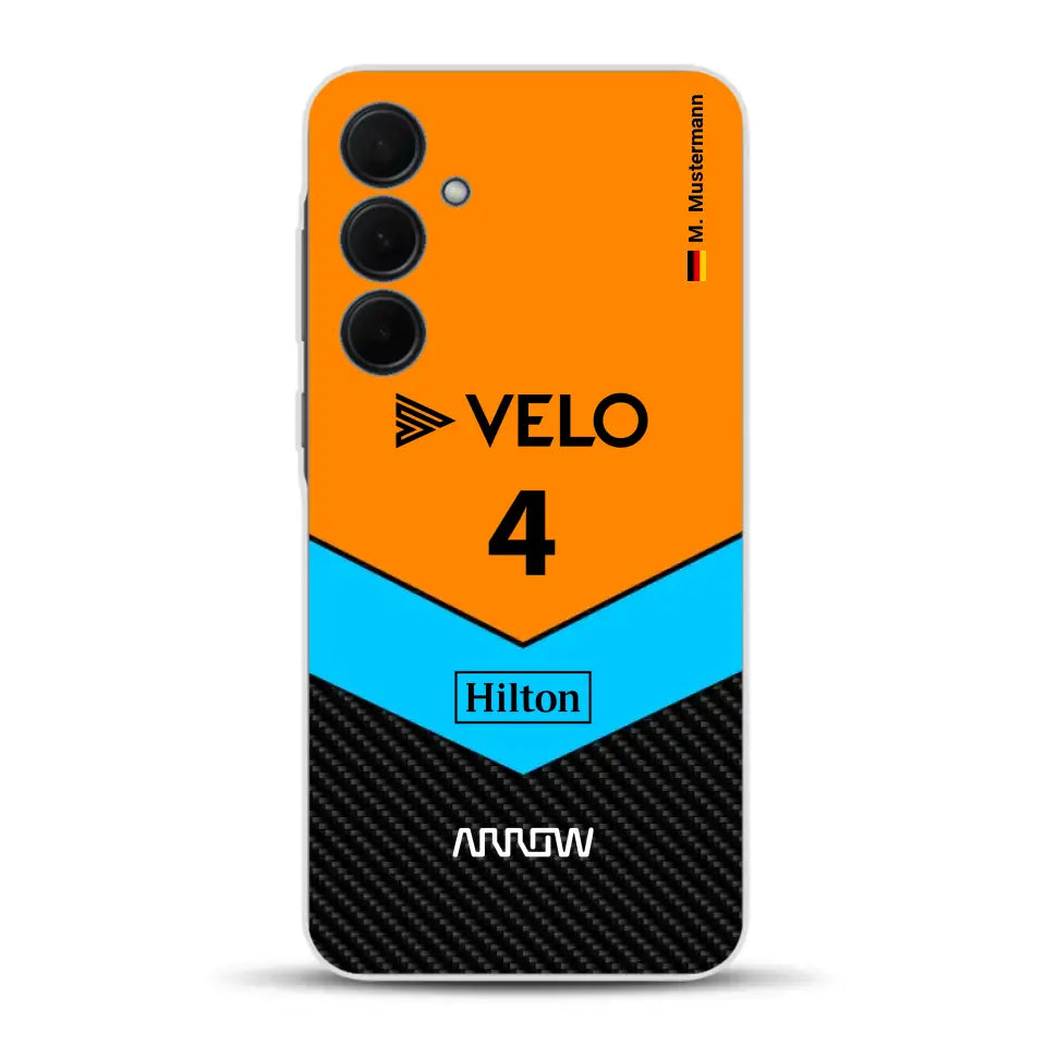 McL F1 Livery - Custodia per cellulare personalizzata per Samsung