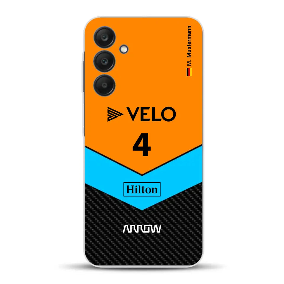 McL F1 Livery - Custodia per cellulare personalizzata per Samsung