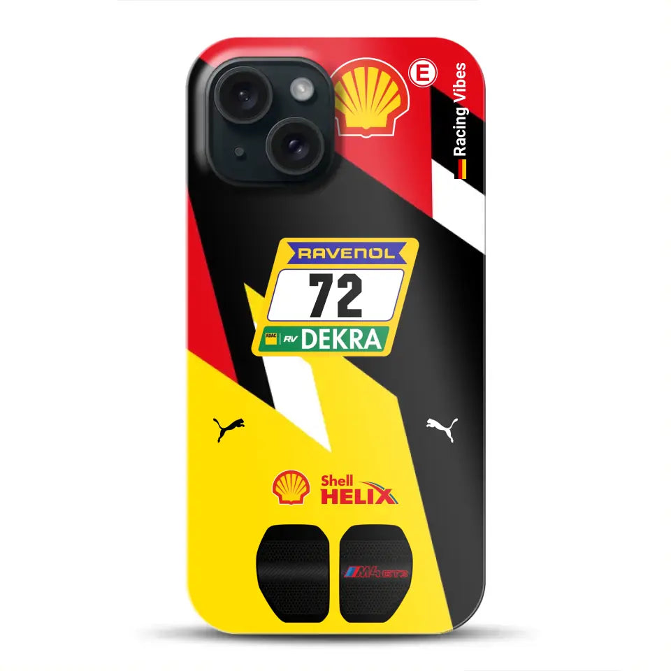 RMG M4 GT3 #72 Nürburgring 24h Qualifiers 2024 Livery – Custodia premium personalizzata per iPhone