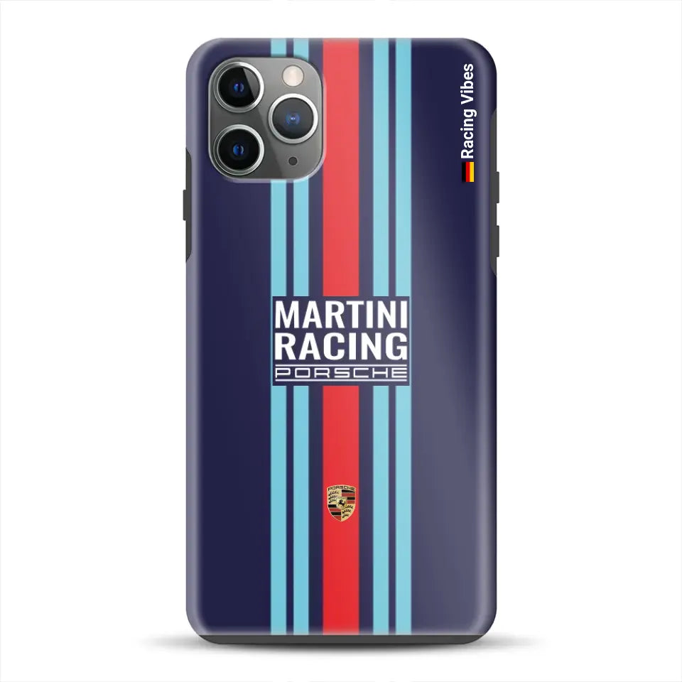 Martini Porsche Livery #2 – Custodia premium personalizzata per iPhone