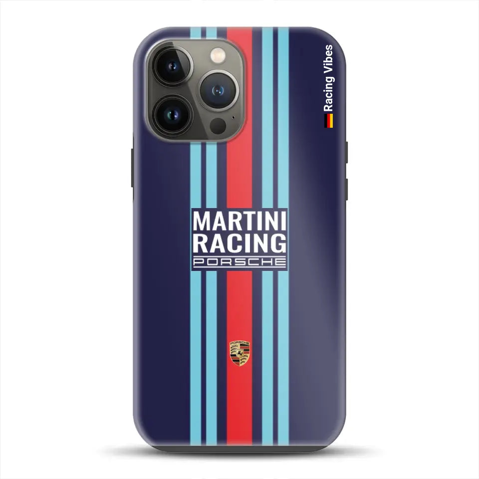 Martini Porsche Livery #2 – Custodia premium personalizzata per iPhone