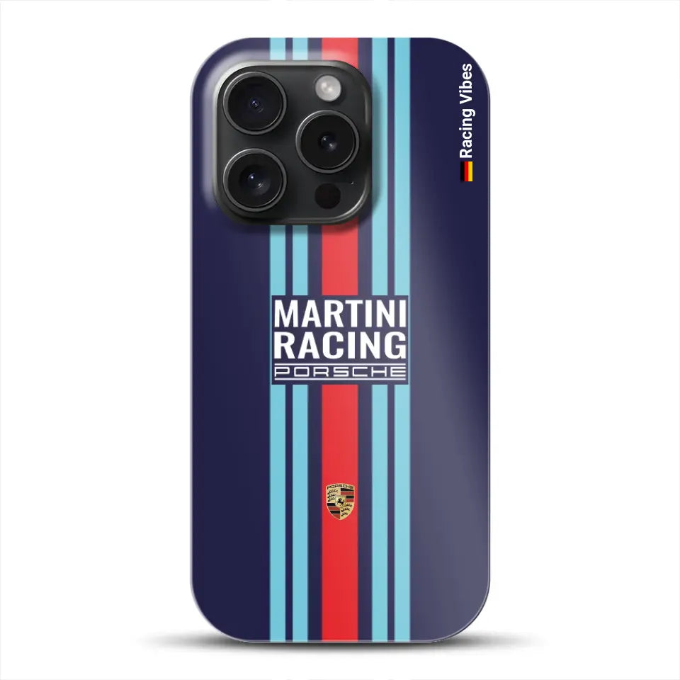 Martini Porsche Livery #2 – Custodia premium personalizzata per iPhone