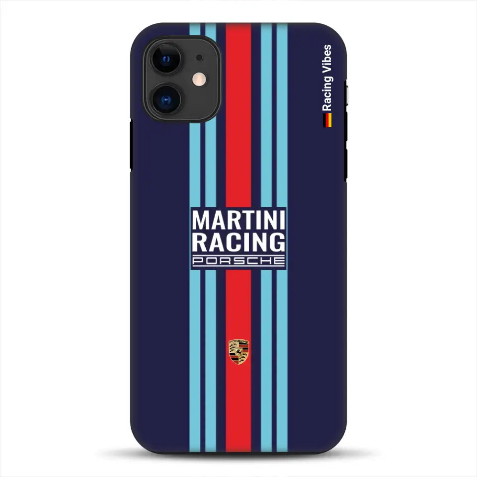 Martini Porsche Livery #2 – Custodia premium personalizzata per iPhone