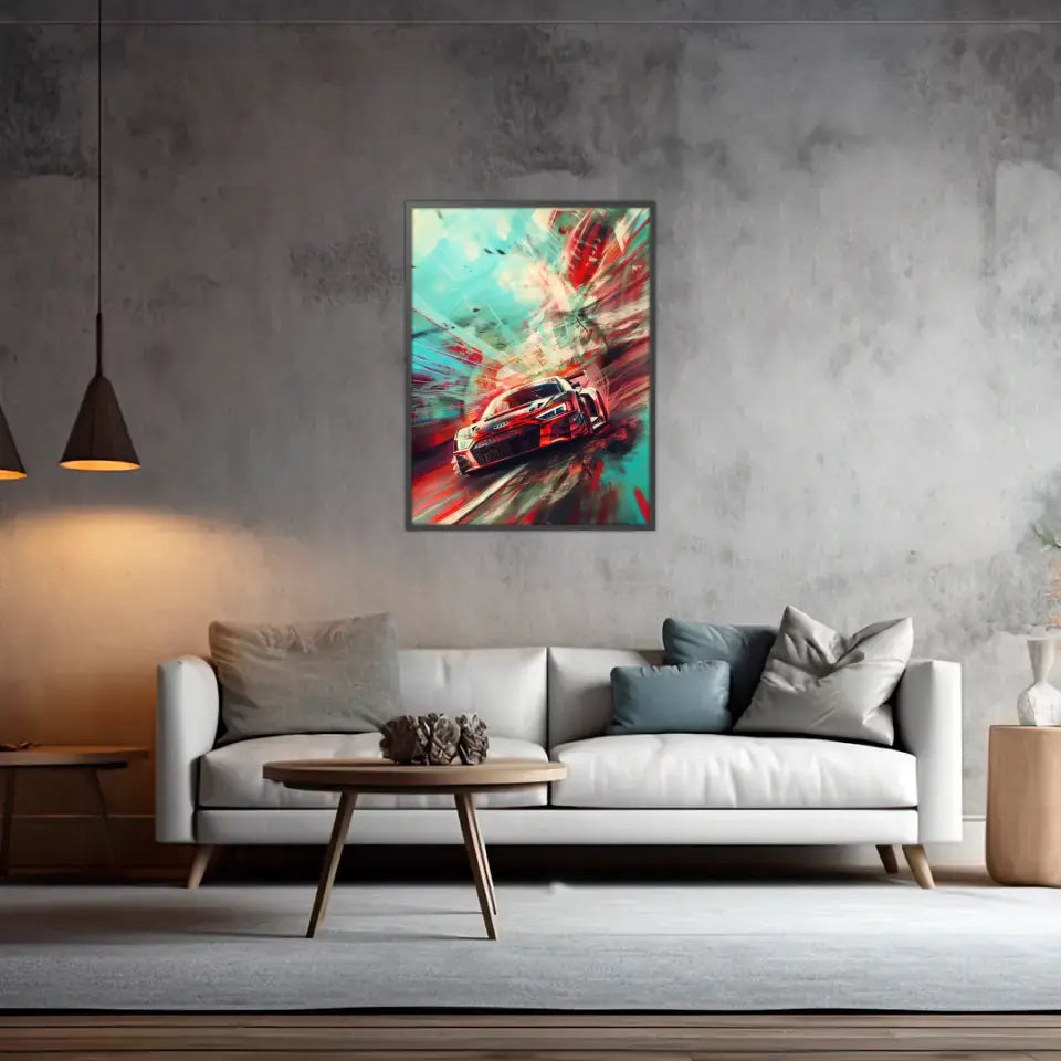 R8 GT3 Artwork #1 - Personnalisé affiche murale