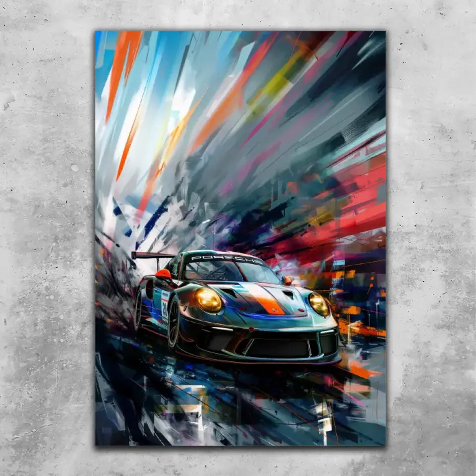 911 GT3 R Artwork #1 - Custom wall art