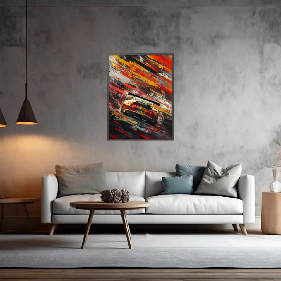 911 GT3 R Artwork #2 - Personnalisé affiche murale