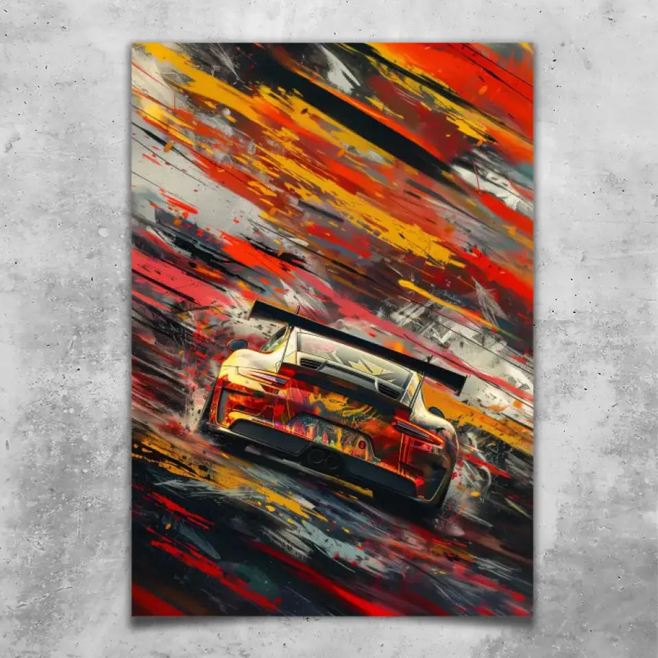 911 GT3 R Artwork #2 - Quadro personalizzato