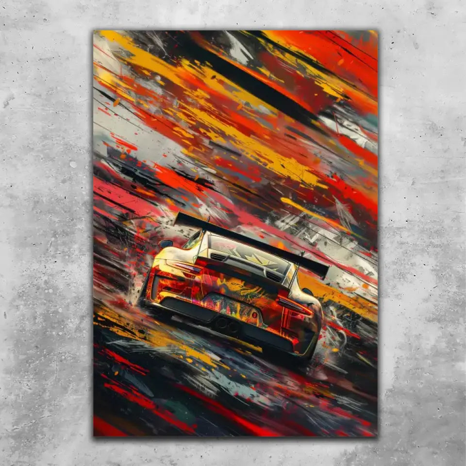 911 GT3 R Artwork #2 - Custom wall art