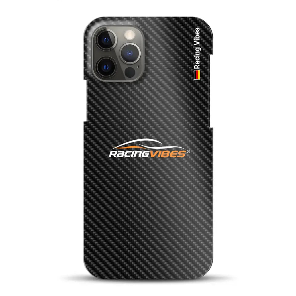 Carbon Style mit Logo Upload - Individuelle Hardcase Hülle für iPhone