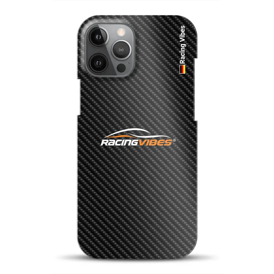 Carbon Style mit Logo Upload - Individuelle Hardcase Hülle für iPhone