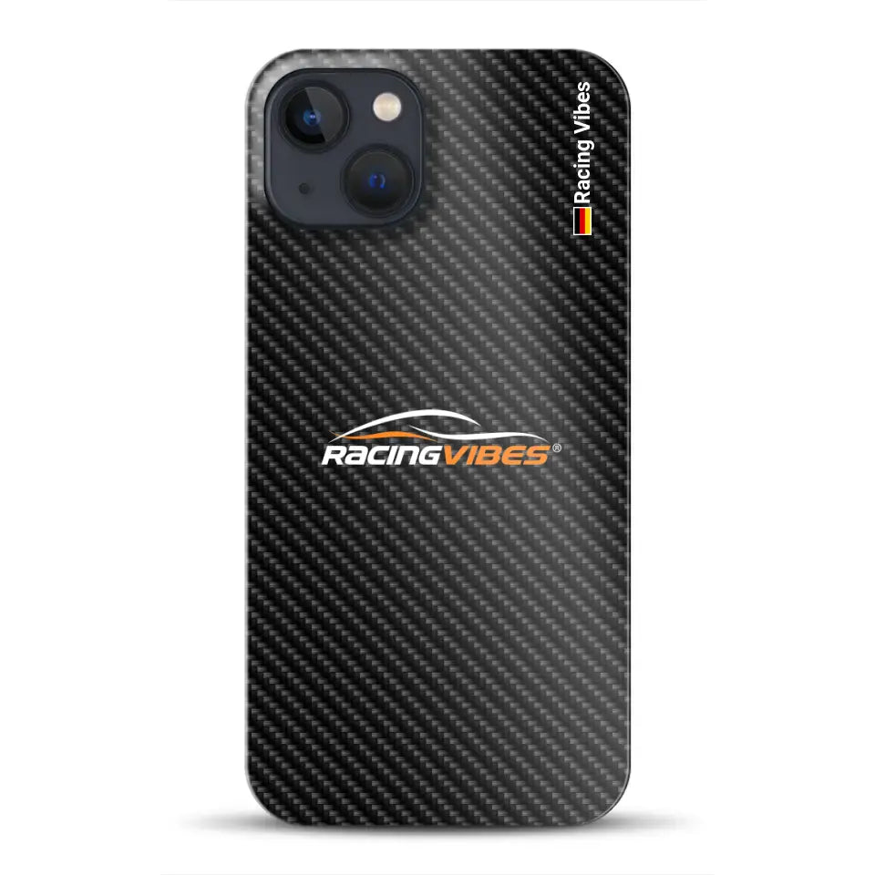 Carbon Style mit Logo Upload - Individuelle Hardcase Hülle für iPhone