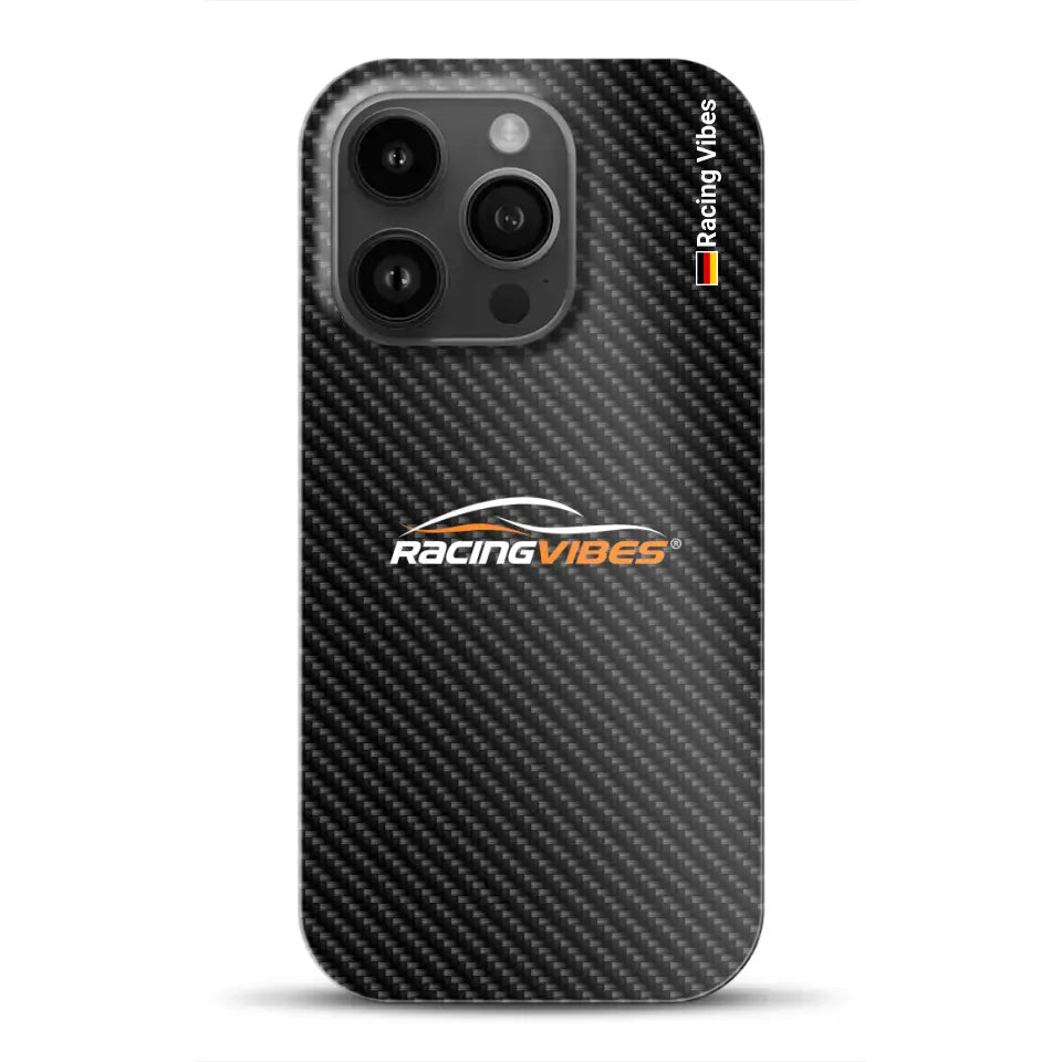 Carbon Style mit Logo Upload - Individuelle Hardcase Hülle für iPhone