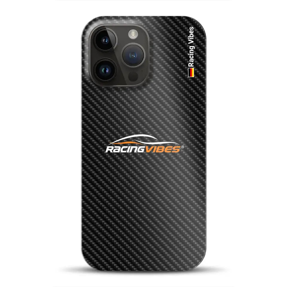 Carbon Style mit Logo Upload - Individuelle Hardcase Hülle für iPhone