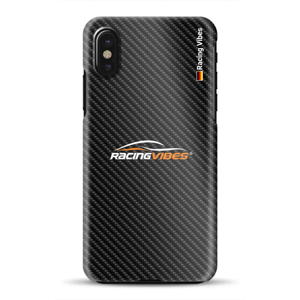 Carbon style mit Logo Upload - Hard case for iPhone