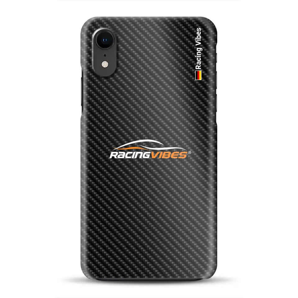 Carbon style mit Logo Upload - Hard case for iPhone