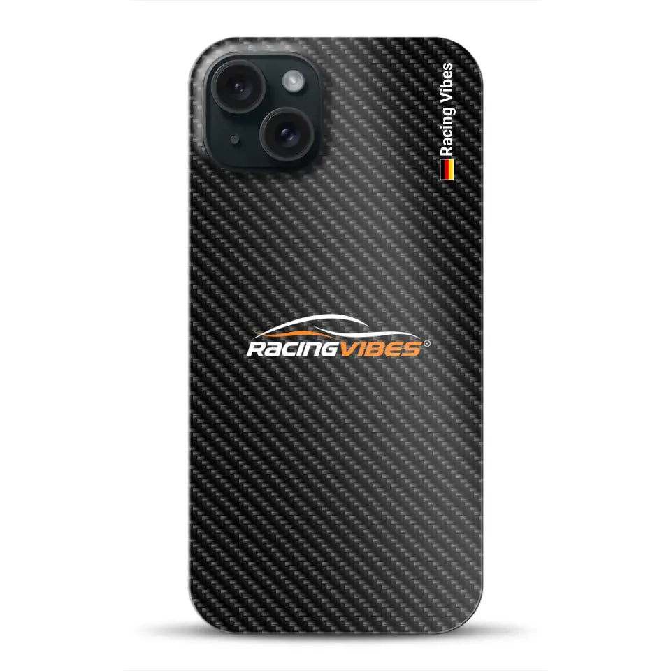 Carbon style mit Logo Upload - Hard case for iPhone