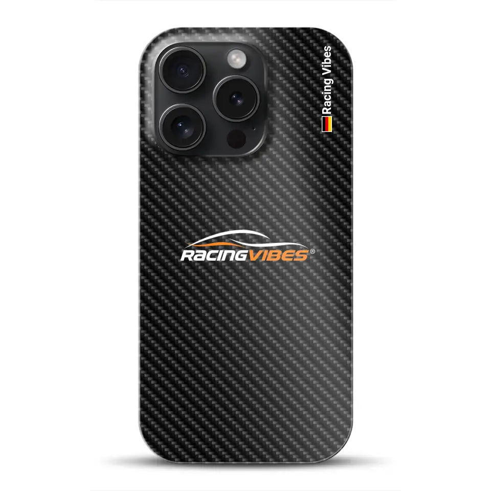 Carbon Style mit Logo Upload - Individuelle Hardcase Hülle für iPhone