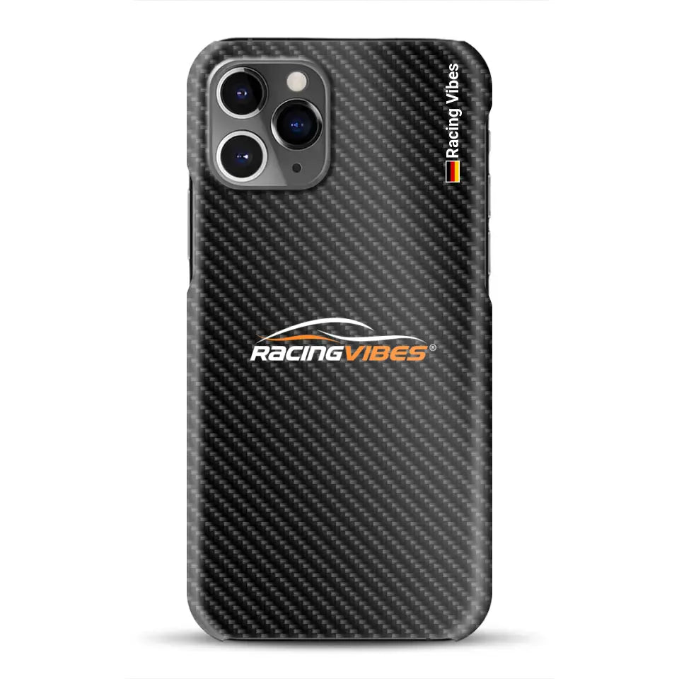 Carbon Style mit Logo Upload - Individuelle Hardcase Hülle für iPhone