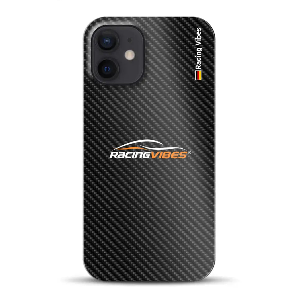 Carbon Style mit Logo Upload - Individuelle Hardcase Hülle für iPhone