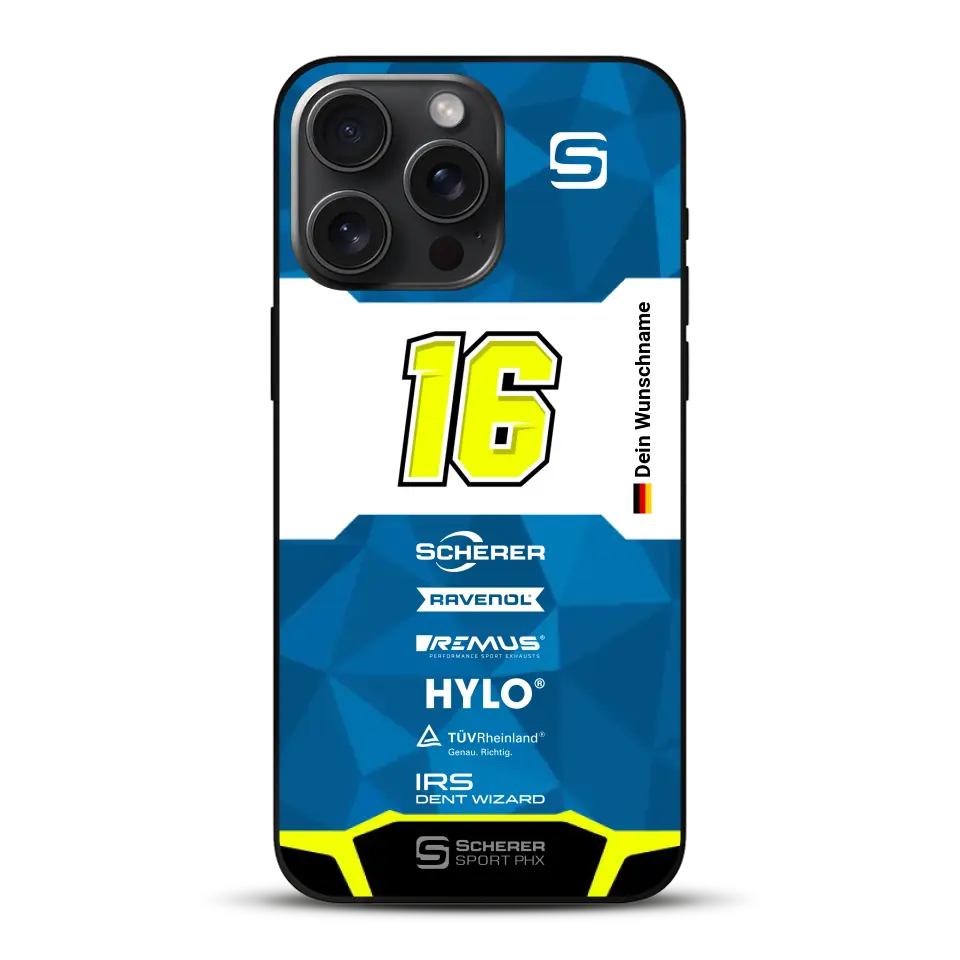 Scherer Sport PHX #16 Sieger 24h Nürburgring 2024 Livery - Custodia per cellulare personalizzata per iPhone